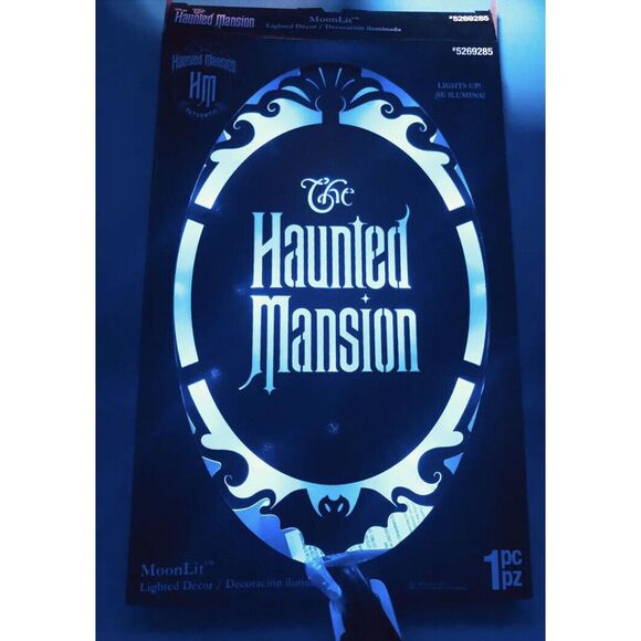 Haunted Mansion Moon Lit Wall decor Gemmy - Picture 6 of 6